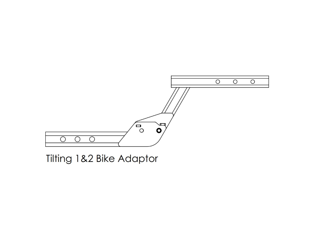 1-2 Bike Towbar Adapter (Tilting)